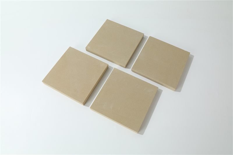 Additional view of dark beige smooth ashlar tiles