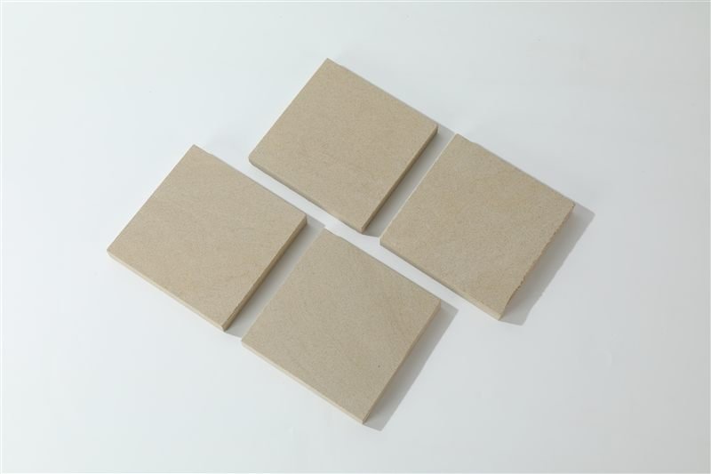 Additional view of light beige smooth ashlar tiles
