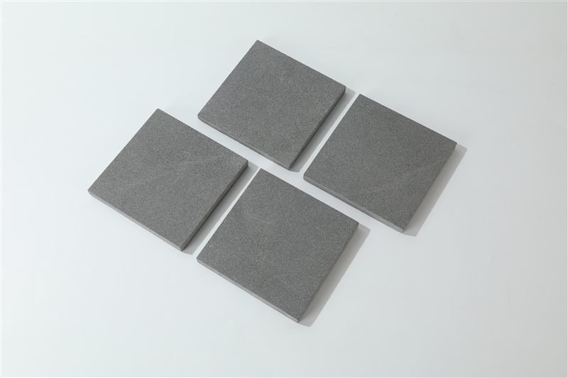 Additional view of black smooth ashlar tiles