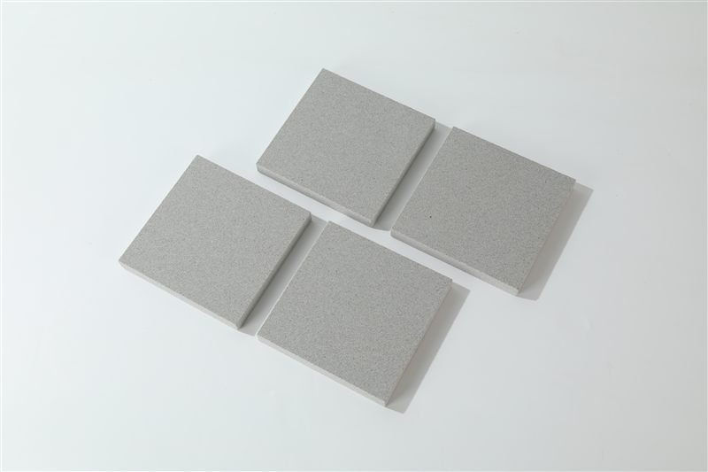 Light grey smooth ashlar tiles shown in closer detail