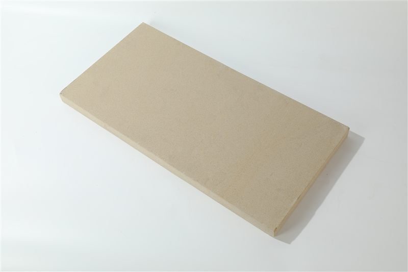 Beige smooth ashlar slabs shown in closer detail