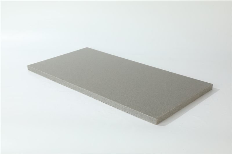Additional view of light grey smooth ashlar slabs