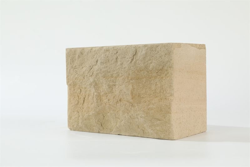 Beige sandstone bricks — natural face shown in closer detail