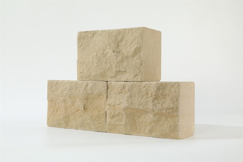 Beige Sandstone Bricks — Natural Face with a natural split face finish