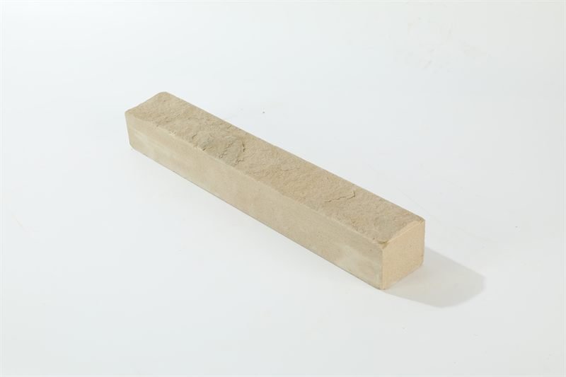 Beige sandstone walling — natural face showing natural colour and shape variation