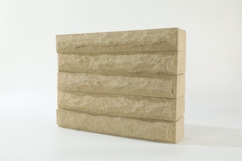 Beige Sandstone Walling — Mushroom Face supplied for export from China