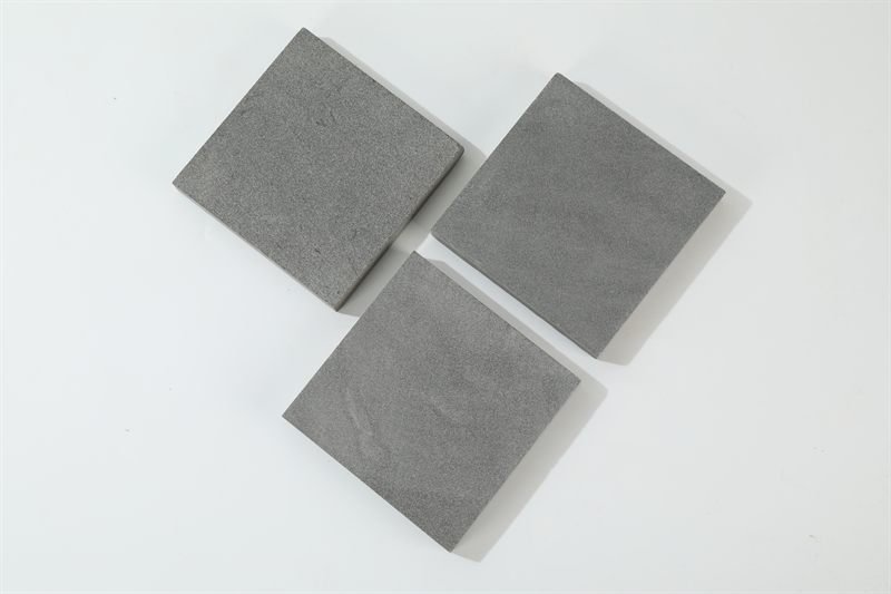 Dark Grey Sandstone Tiles with a honed / textured finish