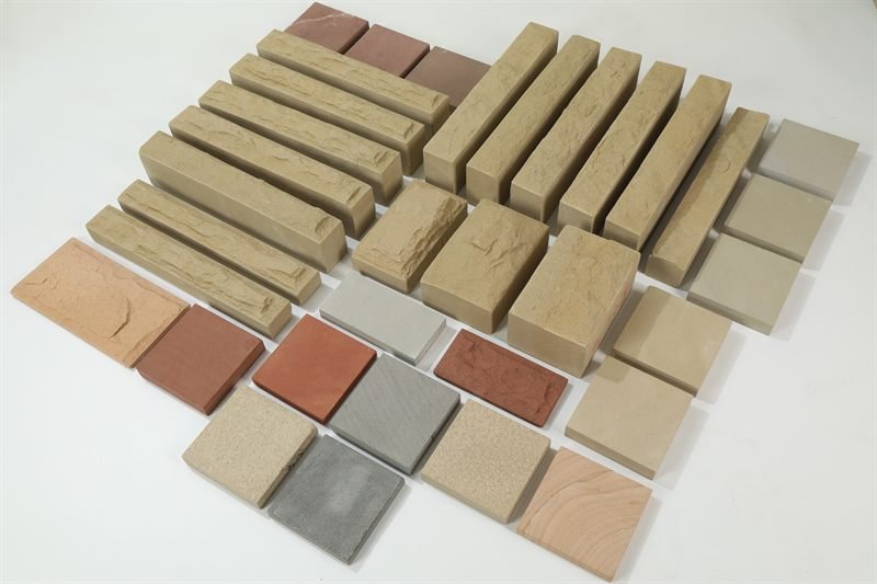 The Zhizhuo sandstone range — walling bricks, strips, tiles and slabs