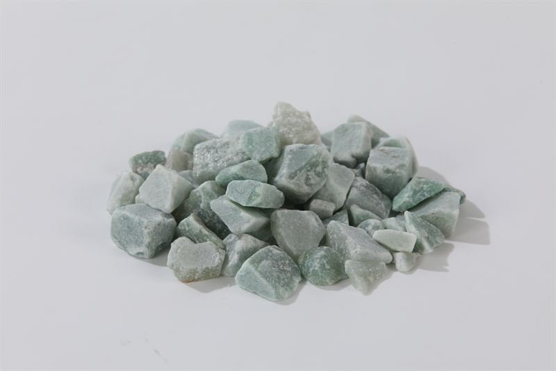 Sea Green Jade Chips with a natural finish