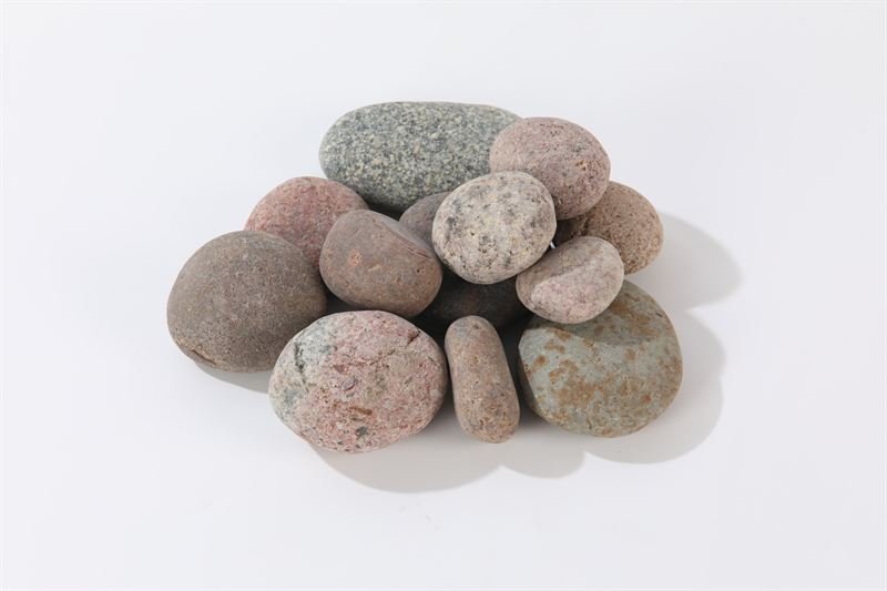 Rainbow Coloured Pebbles with a natural finish