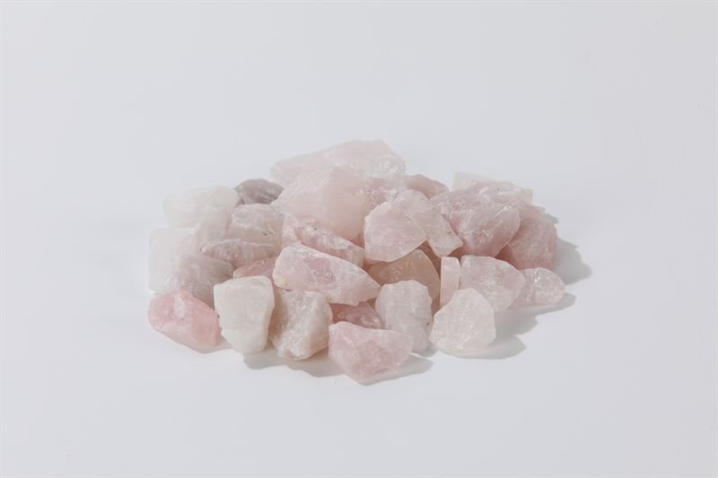 Rose Quartz with a rough finish