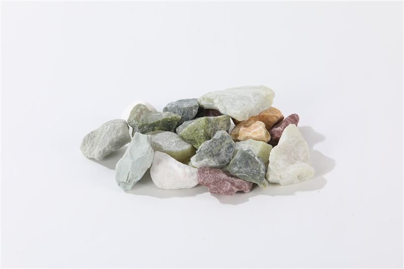 Mixed Jade Rock with a rough finish