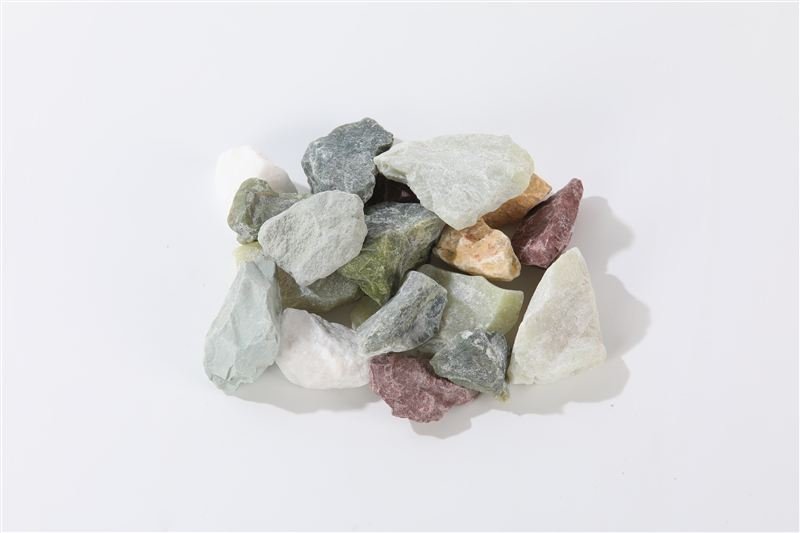 Mixed jade rock in 35–65mm shown from another angle