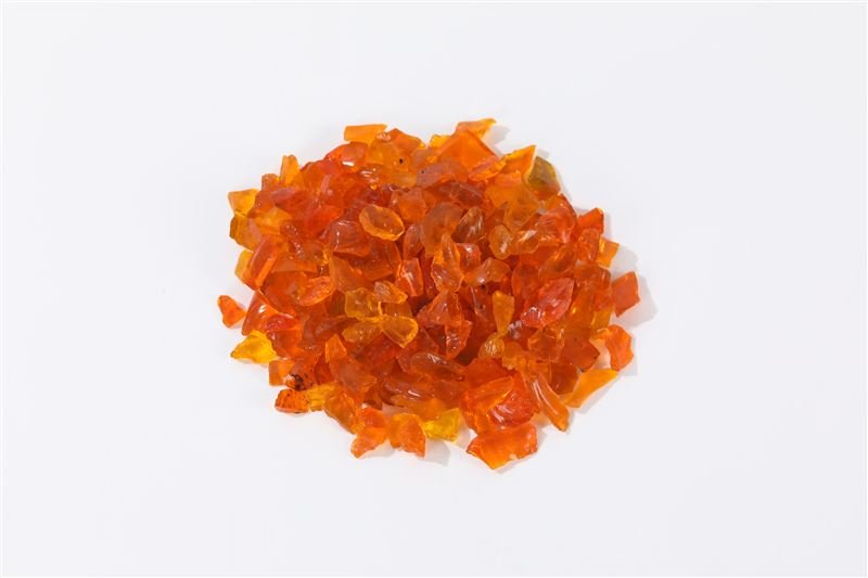 Additional view of amber crushed glass