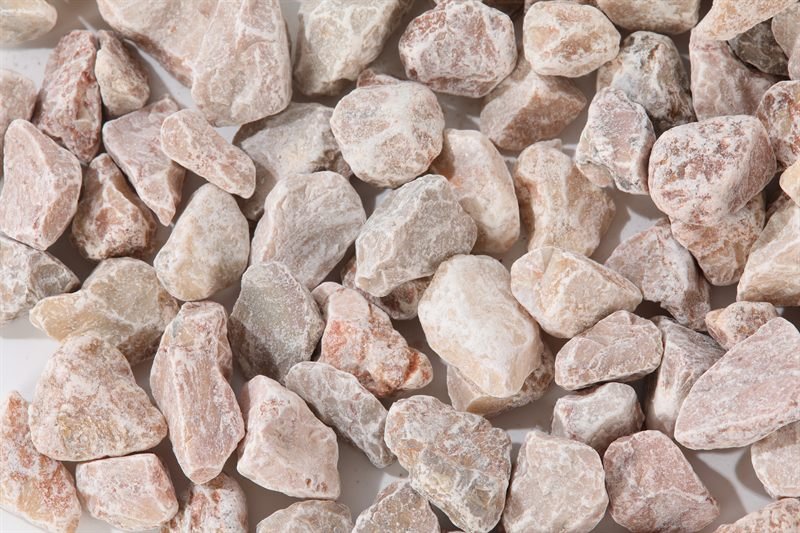 Light Pink Crushed Aggregate with a natural finish