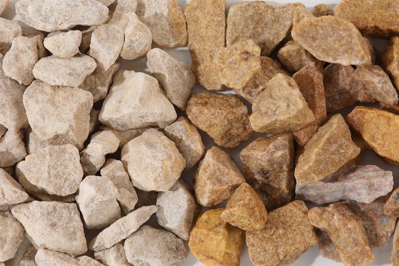 Light Yellow Crushed Aggregate with a natural finish
