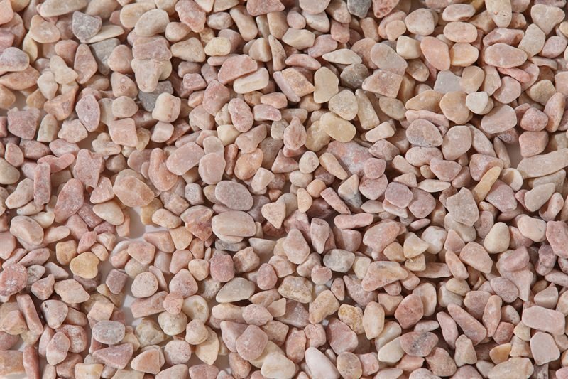 Light pink rounded gravel in 5–10mm shown from another angle