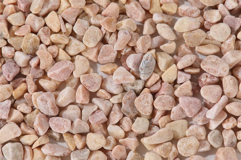Light pink rounded gravel in 6–12mm shown from another angle