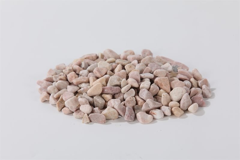 Light pink rounded gravel in 10–20mm shown from another angle