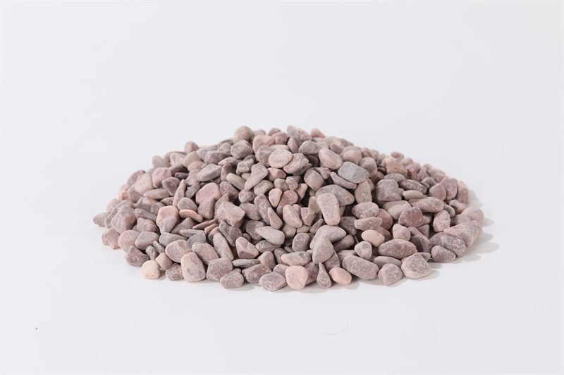 Red rounded gravel in 8–15mm shown from another angle