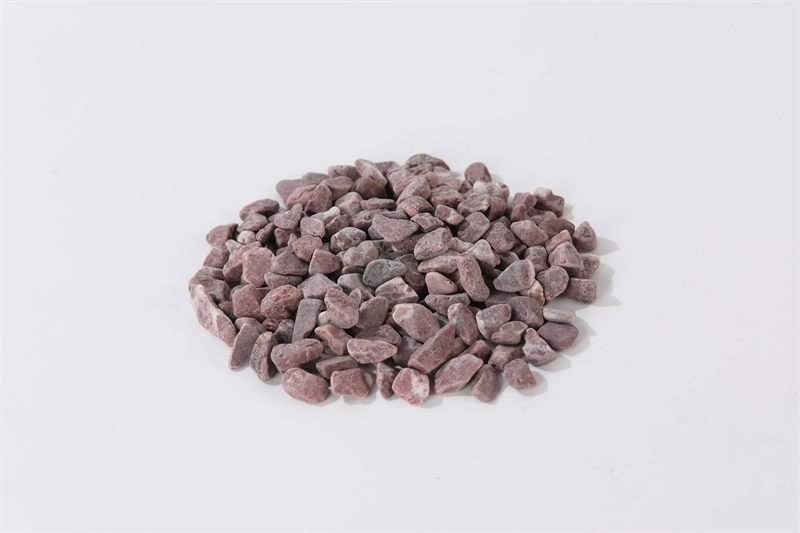 Red Rounded Gravel with a natural finish