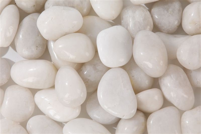 Ivory White High Polished Pebbles supplied for export from China