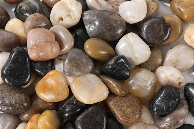 Additional view of mixed colour mini pebbles