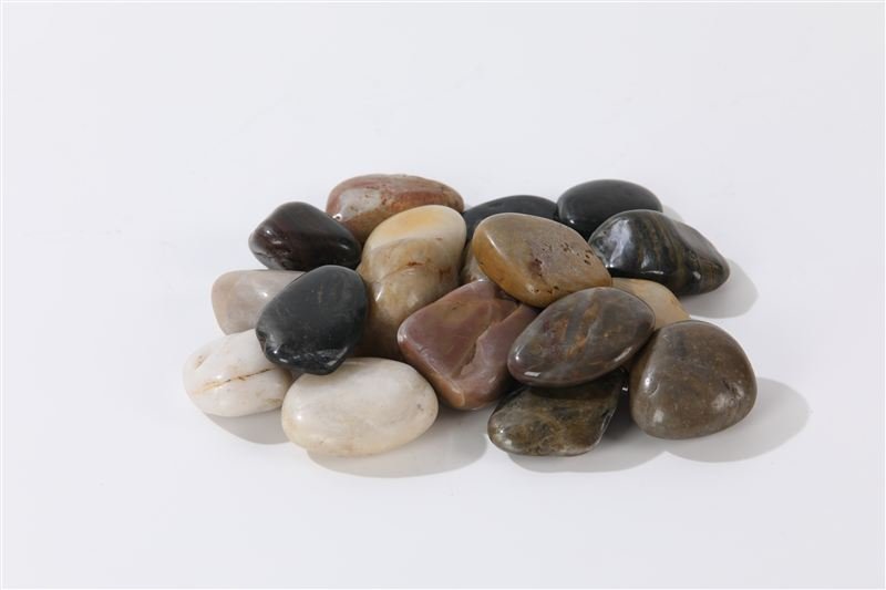 Natural Mixed Colour Pebbles with a high polish finish