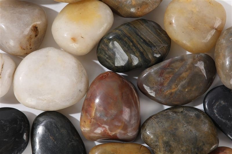 Additional view of natural mixed colour pebbles