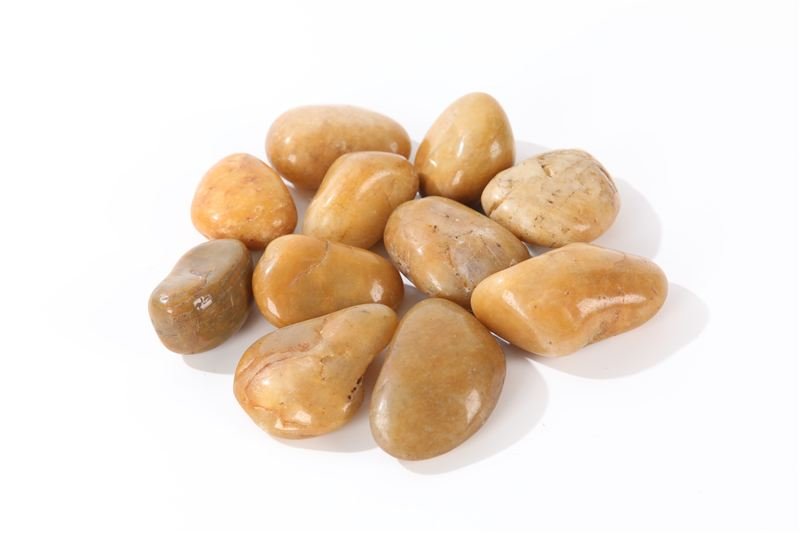 Yellow High Polished Pebbles supplied for export from China