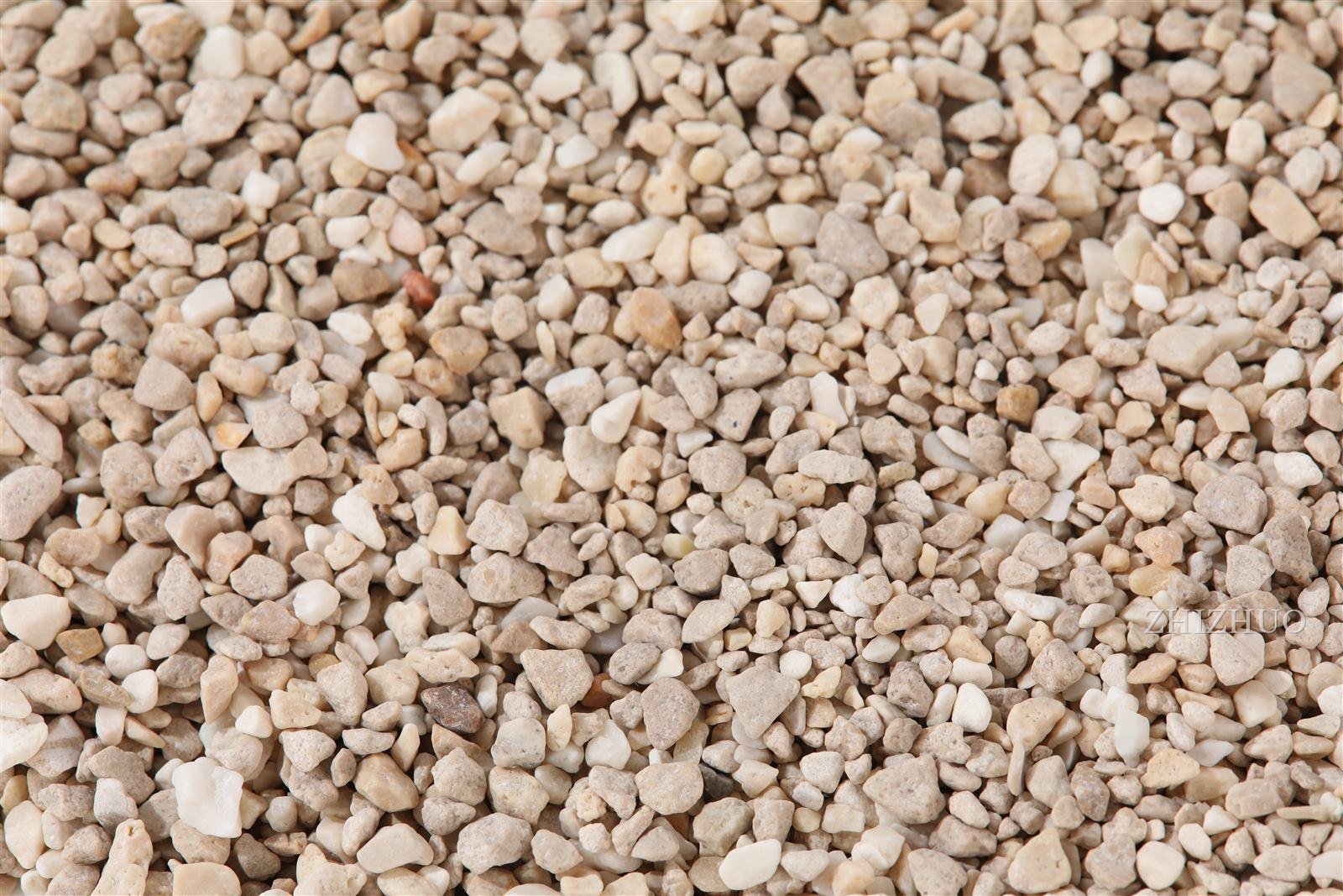 Beige gravel, macro